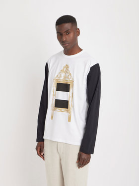 HOMME メンズ SEZ0 TS MARK Tシャツ ホワイト