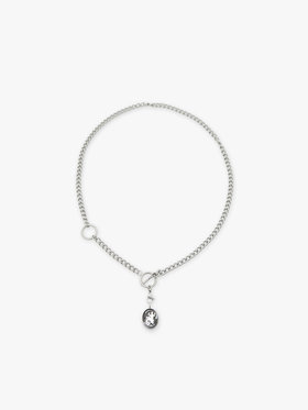 HOMME メンズ メンズ スチール ネックレス ”Lezard” シルバー