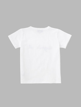 ENFANT ユニセックス キッズ ロゴ コットン 半袖 Tシャツ ホワイト