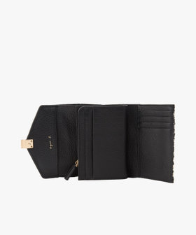VOYAGE ウィメンズ バッグ＆ウォレット レザー 三つ折り ウォレット "Miyuki" TAW04A-01 ブラック