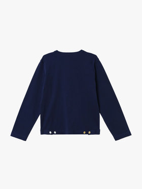 ENFANT ユニセックス キッズ マルチカラー コットン 長袖 カーディガンプレッション ネイビー