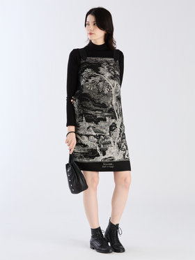 FEMME ウィメンズ 【Outlet】TV84 ROBE ワンピース ブラック