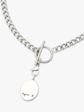 HOMME メンズ メンズ スチール ネックレス ”Lezard” シルバー