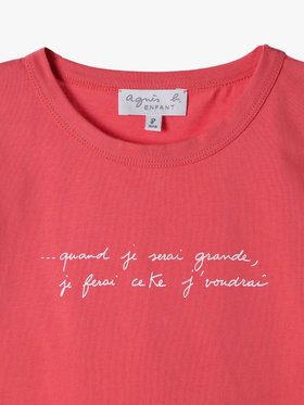 ENFANT ユニセックス SEZ5 E TS キッズ Tシャツ ピンク