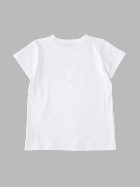 ENFANT ユニセックス キッズ アイコニック コットン 半袖 Tシャツ "Sarajevo heart" ホワイト