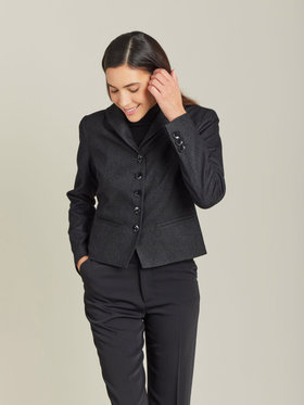 FEMME ウィメンズ 【Outlet】TV48 VESTE ジャケット グレー×ブラック