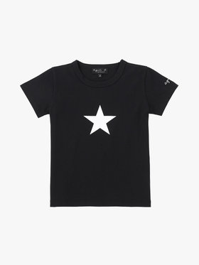 ENFANT ユニセックス キッズ コットン アイコニック 半袖 Tシャツ "Etoile" ブラック