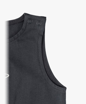 ENFANT ベビー ベビー "b." ロゴ スター コットン ノースリーブ サロペット "Missia" グレー