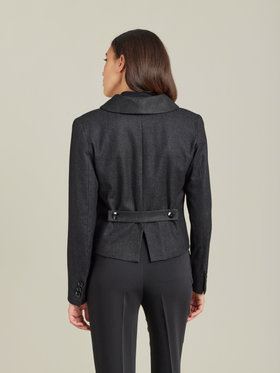 FEMME ウィメンズ 【Outlet】TV48 VESTE ジャケット グレー×ブラック