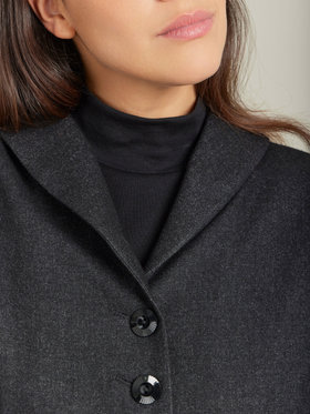 FEMME ウィメンズ 【Outlet】TV48 VESTE ジャケット グレー×ブラック