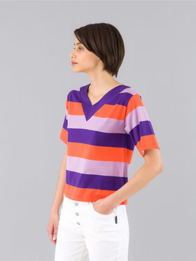 FEMME ウィメンズ JIC8 TS ERNEST MCD Tシャツ パープル×オレンジ