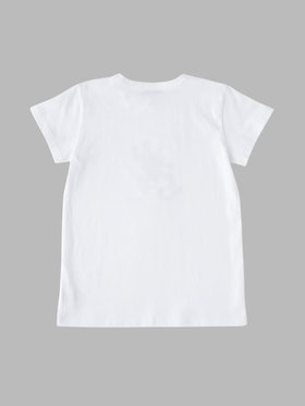 ENFANT ユニセックス キッズ アイコニック コットン 半袖 Tシャツ "Lezard" ホワイト