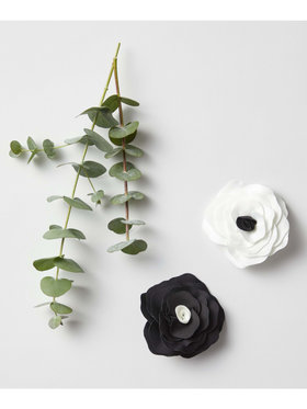 ENFANT ガールズ キッズ フラワーブローチ ホワイト