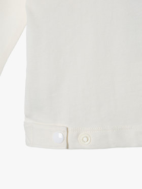 ENFANT ベビー ベビー マルチカラー コットン 長袖 カーディガンプレッション ホワイト