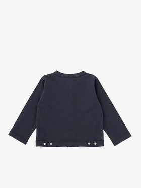 ENFANT ベビー ベビー コットン 長袖 カーディガンプレッション グレー