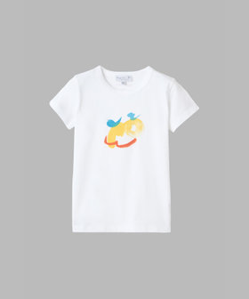 ENFANT ユニセックス キッズ プリント コットン 半袖 Tシャツ agnes b.×mayumi yamase ホワイト