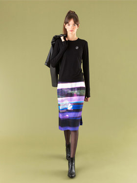 FEMME ウィメンズ フィンガーレス 長袖 Tシャツ "Evening" ブラック