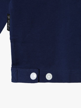 ENFANT ベビー ベビー マルチカラー コットン 長袖 カーディガンプレッション ネイビー