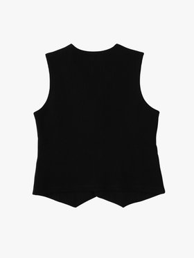 ENFANT ボーイズ キッズ "b."ロゴ ジレ ブラック