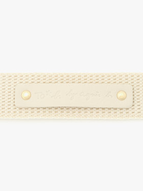 To b. by agnès b. カラー ベルト ホワイト