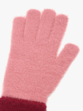 To b. by agnès b. 【Outlet】バイカラー ニット グローブ ピンク