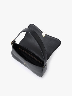 VOYAGE ウィメンズ バッグ＆ウォレット レザー ミディアム ショルダーバッグ”Ingrid” ZAS04-01 ブラック