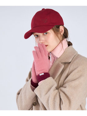 To b. by agnès b. 【Outlet】バイカラー ニット グローブ ピンク