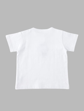 ENFANT ベビー ベビー アイコニック コットン 半袖 Tシャツ "Sarajevo heart" ホワイト