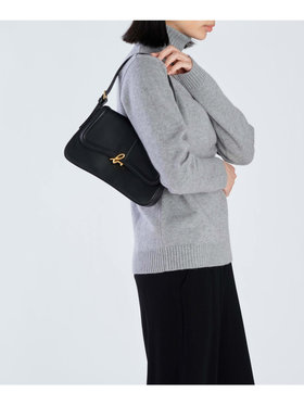 VOYAGE ウィメンズ バッグ＆ウォレット レザー ミディアム ショルダーバッグ”Ingrid” ZAS04-01 ブラック