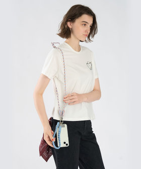 To b. by agnès b. モバイル ショルダーストラップ＆ハンドルストラップ セット ブルー