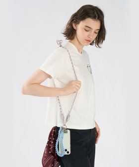 To b. by agnès b. モバイル ショルダーストラップ＆ハンドルストラップ セット ブルー