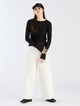 To b. by agnès b. 【Outlet】シアーロングTシャツ ブラック