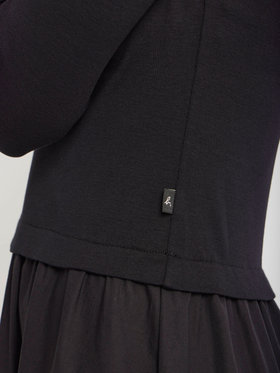 FEMME ウィメンズ コットン 長袖 ロング ワンピース ”Vian” ブラック