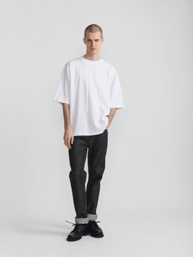 HOMME メンズ メンズ コットン 半袖 Tシャツ "Horace" ホワイト
