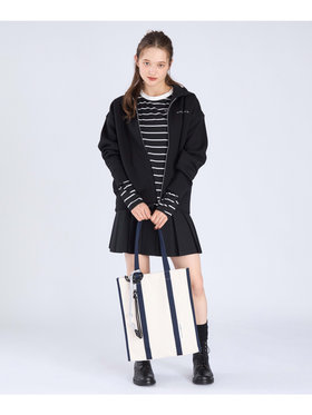 To b. by agnès b. WEB限定 ビッグシルエットフーディー ブラック