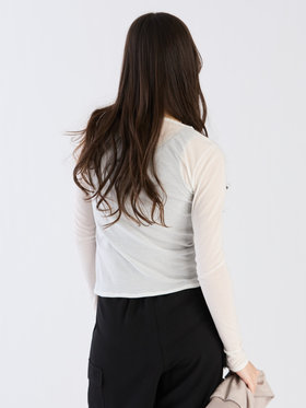 To b. by agnès b. 【Outlet】シアーロングTシャツ ホワイト