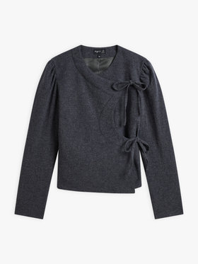 FEMME ウィメンズ 【Outlet】UBJ0 VESTE ジャケット グレー×ブラック