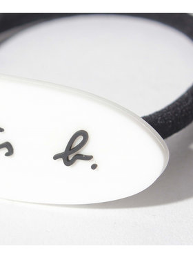 ENFANT ガールズ キッズ ロゴ ヘアゴム シルバー