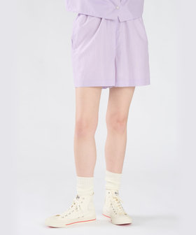 To b. by agnès b. ストライプ ショートパンツ パープル系その他