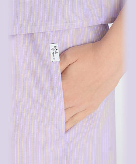 To b. by agnès b. ストライプ ショートパンツ パープル系その他
