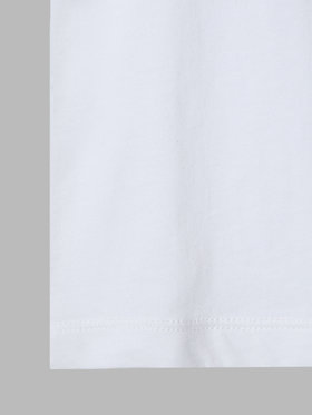 ENFANT ベビー ベビー リボンプリント コットン 半袖 Tシャツ ホワイト