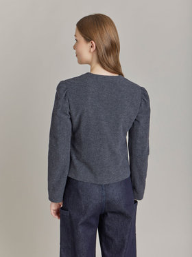 FEMME ウィメンズ 【Outlet】UBJ0 VESTE ジャケット グレー×ブラック