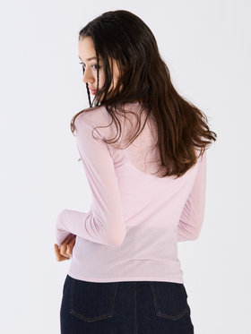 To b. by agnès b. 【Outlet】シアーロングTシャツ ピンク