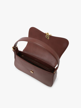 VOYAGE ウィメンズ バッグ＆ウォレット レザー ミディアム ショルダーバッグ”Ingrid” ZAS04-01 ブラウン