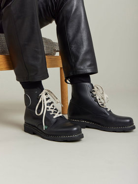 FEMME ウィメンズ CU01 BOTTINES agnes b. x PARABOOT ブーツ ブラック