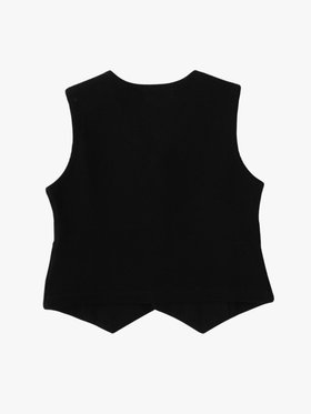 ENFANT ベビー ベビー "b."ロゴ ジレ ブラック