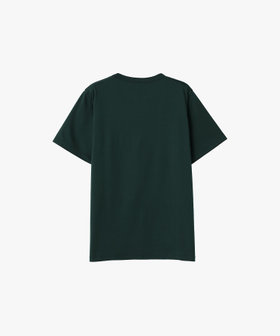 HOMME メンズ メンズ アイコニック コットン 半袖 Tシャツ "Lezard" グリーン