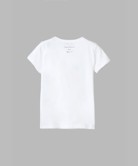 ENFANT ユニセックス キッズ プリント コットン 半袖 Tシャツ agnes b.×mayumi yamase ホワイト