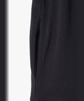 ENFANT ガールズ キッズ "b." ロゴ コットン ノースリーブ ワンピース ブラック