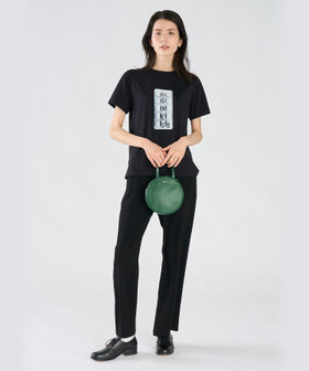 FEMME ウィメンズ 【by R 限定品】agnes b. フォトプリント コットン 半袖 Tシャツ ブラック
